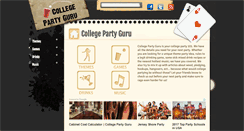 Desktop Screenshot of collegepartyguru.com